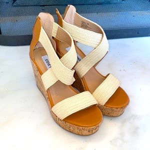 Steve Madden cork wedges